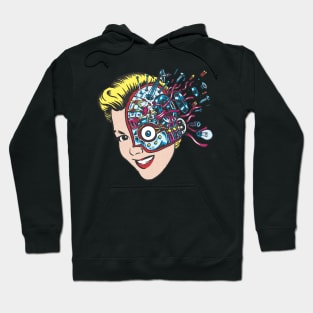 Lady Robot has a Bad Day Hoodie